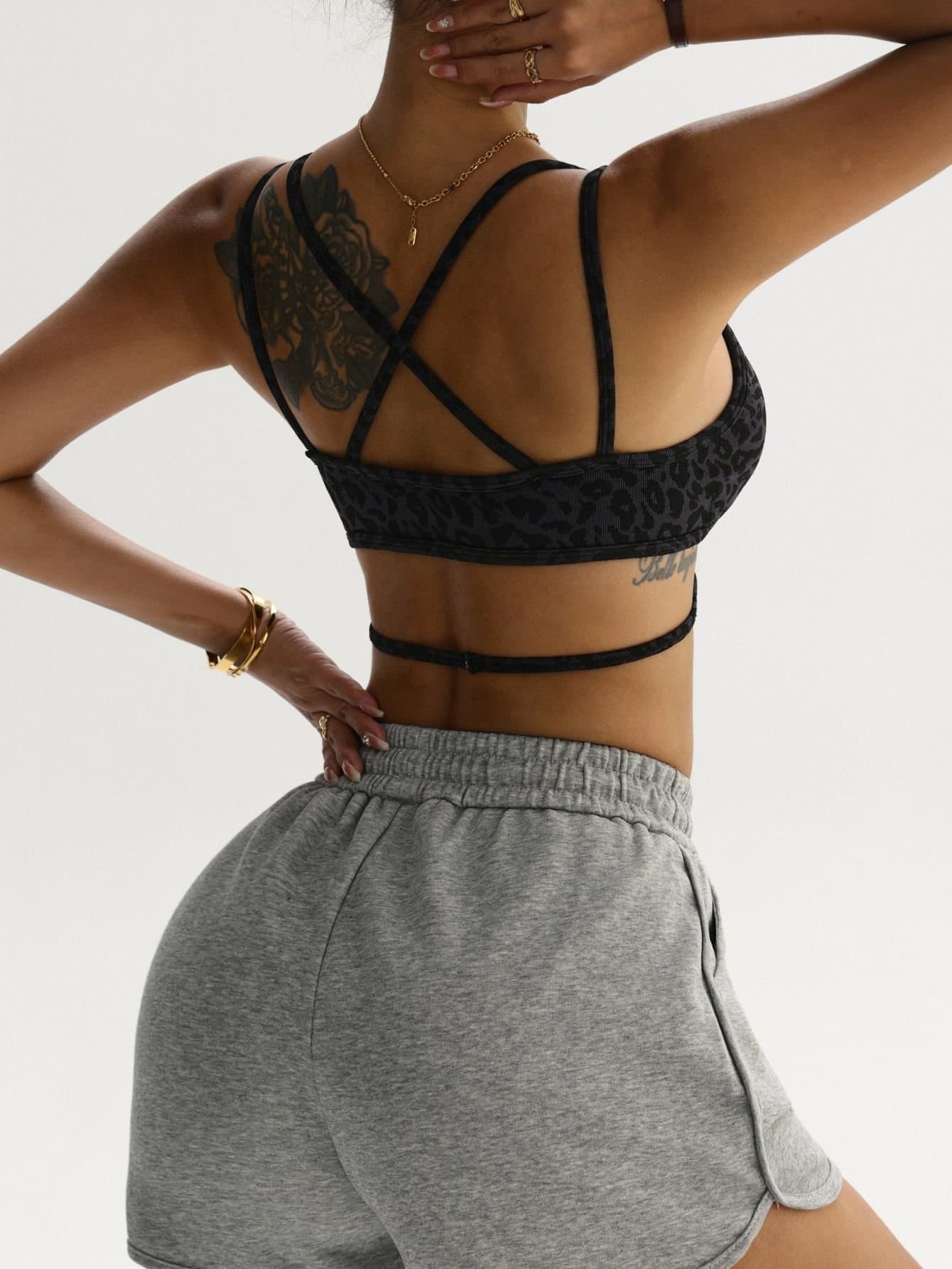 Strappy-Back Support Sports Bra - product view 1 - KR02-0028