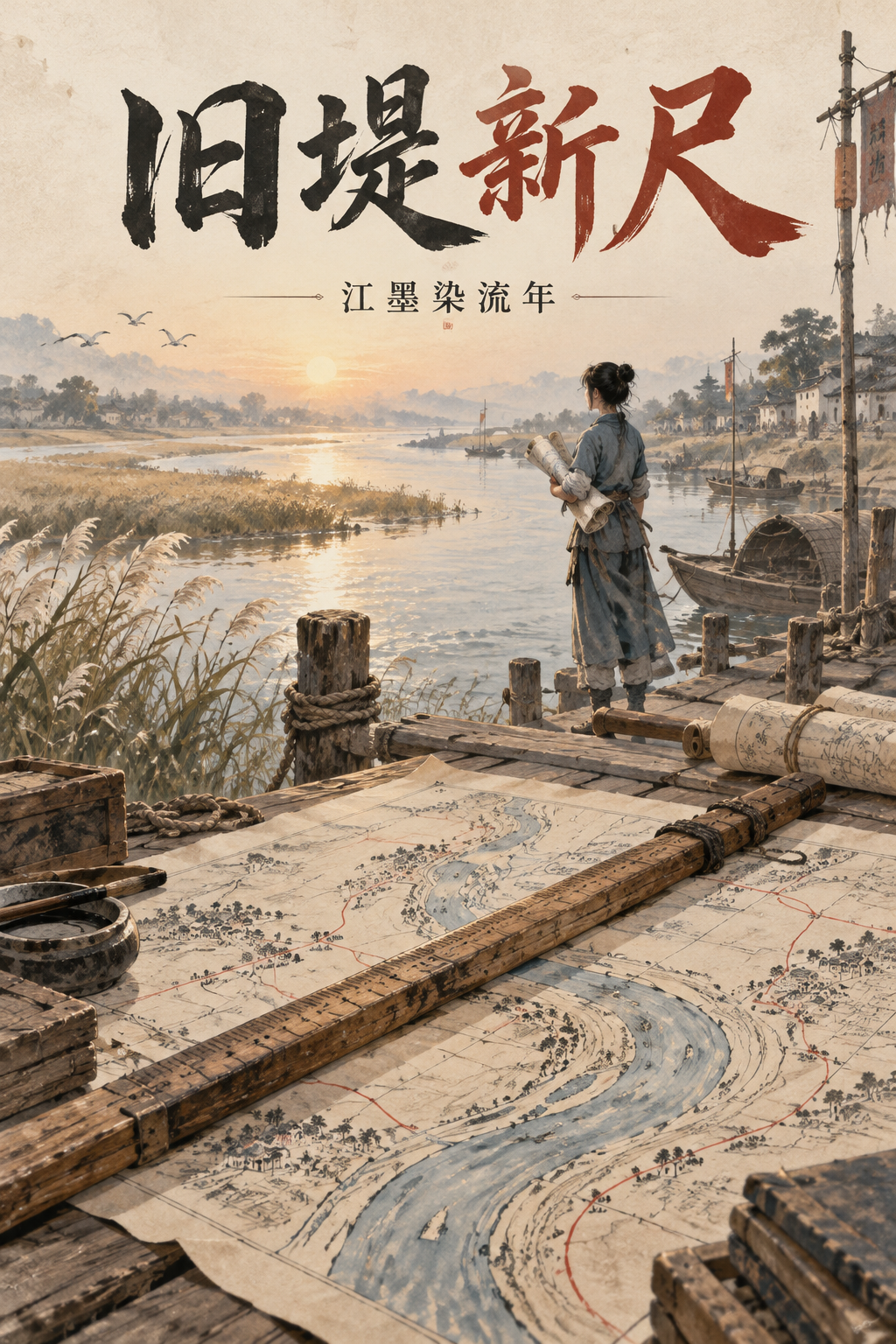 旧堤新尺 — approved 江墨染流年 edition cover